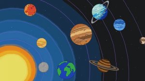 песенка про планеты. мы планеты большие шарики. развивающий мультфильм. (1)