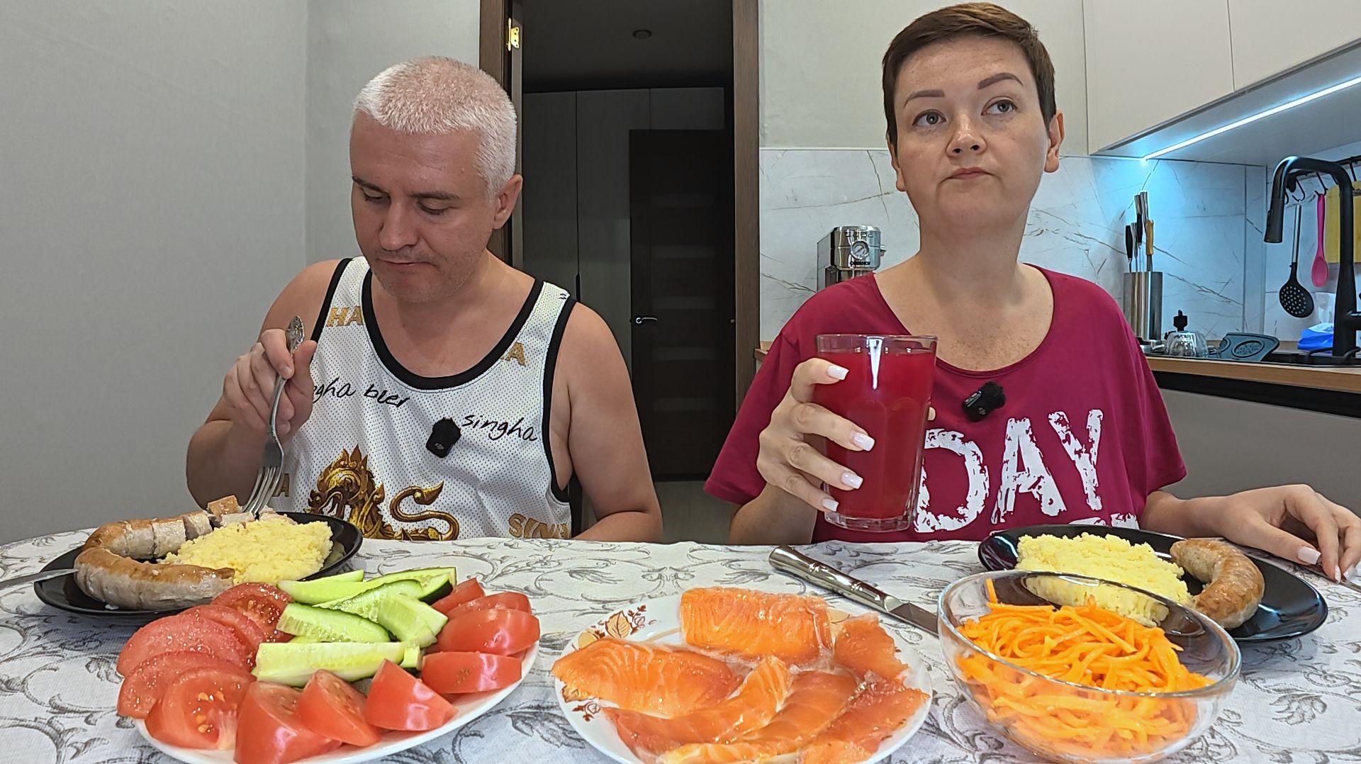 Мукбанг помянули Папу в годину! Обсудили мои ДИАГНОЗЫ и планы на ЛЕЧЕНИЕ! Семейный ужин в России