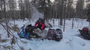В ОДИНОЧКУ НА КРАЙ СВЕТА.НА СНЕГОХОДЕ К ДАЛЁКИМ ЛЕСНЫМ ОЗЁРАМ.ТЯЖЁЛЫЙ ПУТЬ ПЛ НЕПРОЛАЗНЫМ ДЕБРЯМ