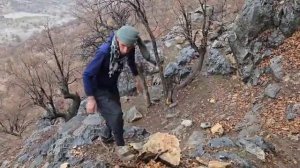 Сильный дождь и буря в горах Загрос.