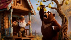 Немецкая скороговорка  Der bullige Bär in Birnen