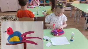 Птица. Аппликация. 4.03.2026