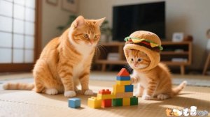 Кошачья кулинария ASMR Приготовление хрустящего цыпленка для живого гамбургера 🍗🎧