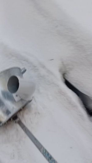 Насадка-снегоуборщик на триммер