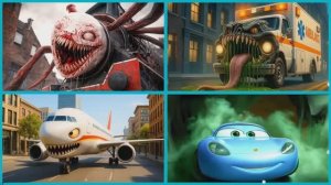 ЧУ‑ЧУ ЧАРЛЬЗ vs СКОРАЯ‑МОНСТР vs ЗАРАЖЁННОЕ НЕБО vs ГОНЩИК МАККУИН! 🚂🚑