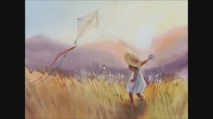 "В мире гармонии". Лёгкая, воздушная, светящаяся акварель Анастасии Лобуз.