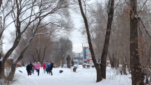 Занятия на улице с палками для скандинавской ходьбы