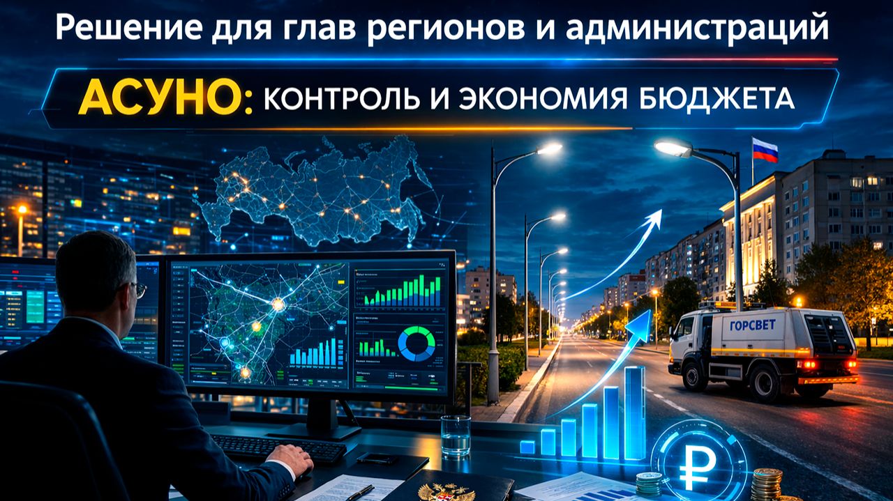 Модернизация уличного освещения в регионе: АСУНО диспетчеризация и снижение затрат бюджета