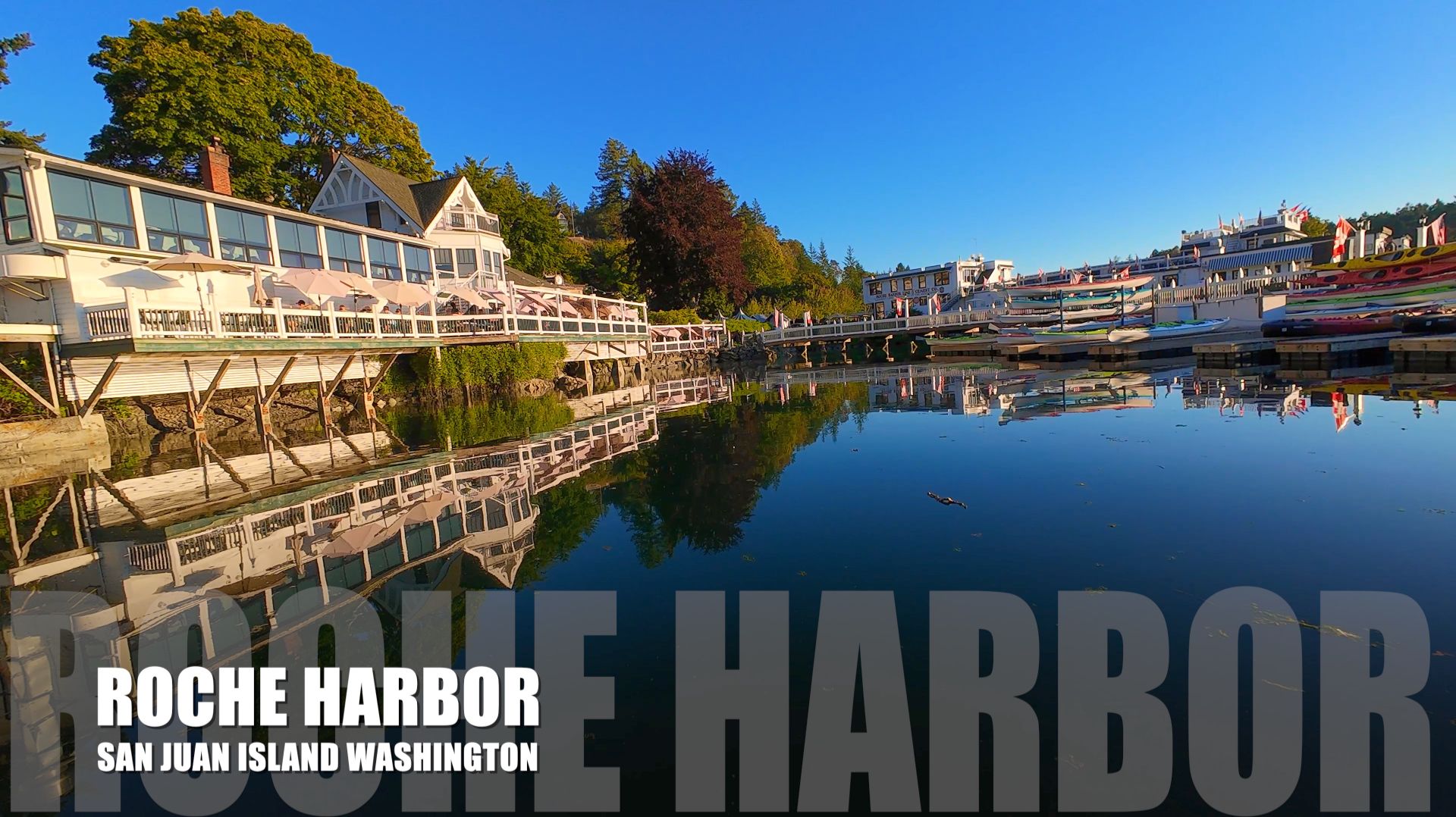 Марина Roche Harbor, остров Сан-Хуан | Аэро-съёмка DJI Avata FPV 4K