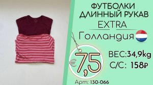130-066 #3358 Футболки с длинным рукавом Экстра Всесезон Голландия