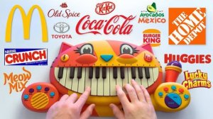 ПОПУЛЯРНЫЕ МЕЛОДИИ ИЗ РЕКЛАМЫ ИГРАЕМ ПОПЯРНУЮ МЕМНУЮ МУЗЫКУ НА СМЕШНОМ ПИАНИНО