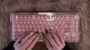 ASMR KiiBoom Keyboard Unboxing clacky mechanical keyboard sounds soft spoken tapping typing