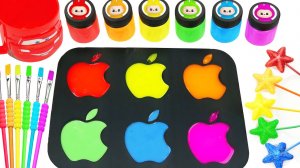 Мультики для малышей. Яркий кисточки и яблочки с желешками. Смотреть онлайн мультики детям.