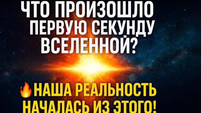 Что произошло в первую секунду Вселенной? 🔥 НАША РЕАЛЬНОСТЬ НАЧАЛАСЬ ИЗ ЭТОГО! | Мы знаем ответ