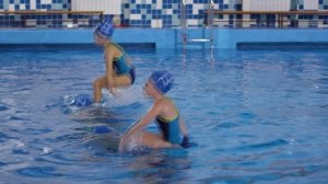 Синхронное плавание в детском лагере "Артек"