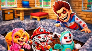 ЩЕНЯЧИЙ ПАТРУЛЬ ЕХЕ СПРЯТАЛИСЬ У МЕНЯ ПОД ДОМОМ АПОКАЛИПСИС РАЙДЕР В МАЙНКРАФТ МУЛЬТИК