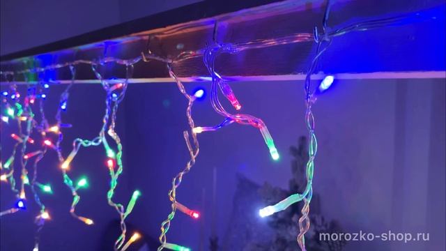 Светодиодная бахрома Quality Light 3.1*0.5 м, 150 разноцветных LED ламп, PIL150BLW-10-2M