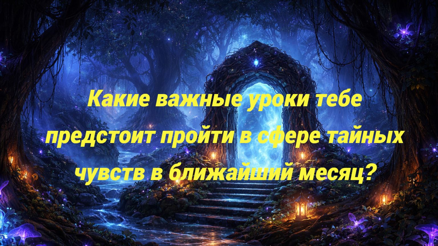 Какие важные уроки тебе предстоит пройти в сфере тайных чувств в ближайший месяц?
