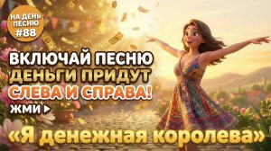 НА ДЕНЬ ПЕСНЮ #88 | Весёлая ПЕСНЯ-АФФИРМАЦИЯ деньги | «Я денежная королева»