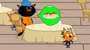 Три кота. Три кота на подработке в кафе