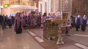 ТОРЖЕСТВЕННОЕ ПРИБЫТИЕ В ЖЕЛЕЗНОГОРСК ПРЯЖЕВСКОЙ ИКОНЫ БОЖЬЕЙ МАТЕРИ ПРОШЛО В СВЯТО-ТРОИЦКОМ ХРАМЕ