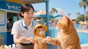 Рыжий кот готовит жареного цыпленка для своего Маленького ребенка-гамбургера 🍔 Самая полезная истор