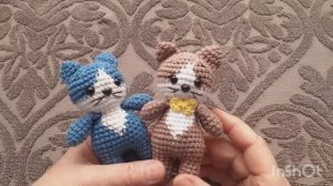 Котик - малышок .Вяжем крючком ч.1 ручки ножки.