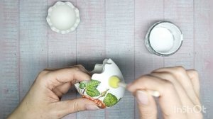 пасхальное яйцо - декупаж заготовки, 2 вариант