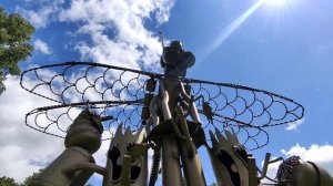 Путешествия по Сибири. пгт. Зеленогорский, парк Планета Железяка, дорога на Крапивинскую ГЭС.mp4