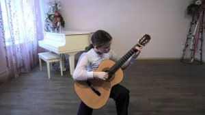 Яценко Вероника ДШИ №57 г. Осинники, Д. Гольдвик - "Два дня назад"