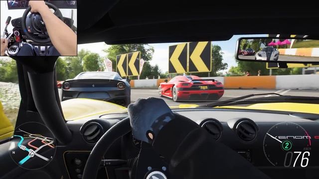 Hennessey Venom GT: 1400 сил 🔥 Заезд в FH4 на Thrustmaster T300RS 🏁