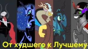 Рейтинг Злодеев My Little Pony:Дружба это Чудо: от худшего к лучшему|Рейтинги