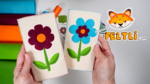 Шоколадница из фетра с цветочным декором / Подарок на 8 марта своими руками