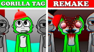 Incredibox Gorilla Tag - BANANA RE-PEELED ｜ Normal Vs Horror ｜ НОВЫЙ МОД