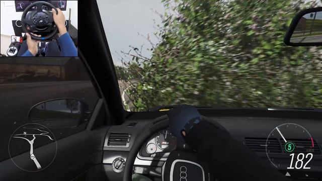 Audi RS4: 800 сил универсала 🔥 Заезд в FH4 на Thrustmaster T300RS 🏁