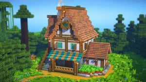 Майнкрафт: Как построить большой средневековый дом | Туториал