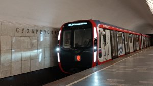 Метро Москвы красивая станция Сухаревская Калужско-Рижская линия