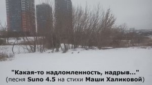 "Какая-то надломленность, надрыв..." (песня Suno 4.5 на стихи Маши Халиковой)