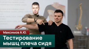 Тестирование мышц плеча сидя: ротаторная манжета, дельтовидная и мышцы руки. Максимов А.Ю.