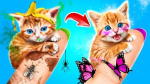 Котику нужна помощь 🐱 Как ухаживать за питомцем | 123GO