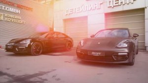 Сразу 2 Porsche Panamera под защитой глянцевой и матовой плёнкой VEGA PPF