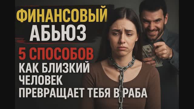 ФИНАНСОВЫЙ АБЬЮЗ: 5 способов как ЛЮБИМЫЙ человек превращает тебя в раба!