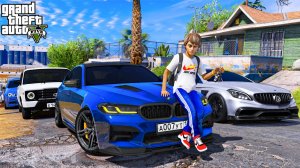 ОПЕРСКАЯ ЕЗДА В GTA 5 - ОБЗОР НА МОЙ АВТОПАРК! BMW M5 F90, MERCEDES CLS63 И ВАЗ 2114! 🌊ВОТЕР