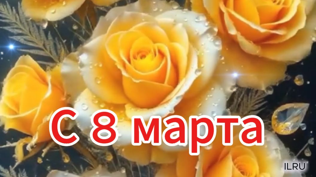 Музыкальное поздравление с 8 марта - видео Новинка