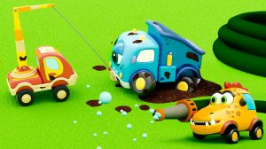 ГОНКИ ПО ГРЯЗИ! 🏁💦 Машинка ГРУ ЗАСТРЯЛА, а Мокас УСТРОИЛИ АВТОМОЙКУ! 🚗🧼