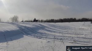 Тунгус 500 покатушки по бетону!Снег уплотнился ,скоро конец сезона.