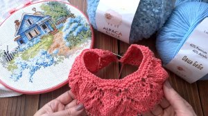 Круглая кокетка. Новая пряжа. Продвижения процессов🌹