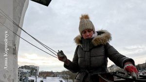 Колокольный звон, Анна Корнейчук. Звонница церкви Успения Богородицы с Пароменья (Псков), 8.01.2025