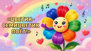Цветик-семицветик поёт “Загадывай желание”! Песенка для малышей 🌸✨
