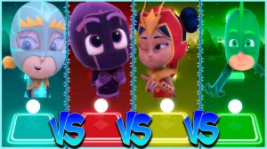 Герои в масках Coffin Dance в Tiles Hop lvl 2 - Мультик PJ Masks